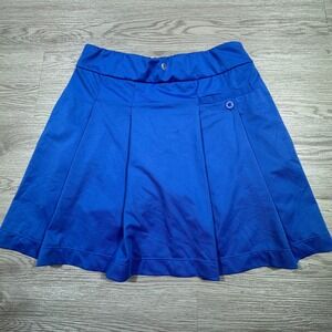 EP New York Women Golf Skort Blue XS Pleated Back Athletic Skirt Pockets